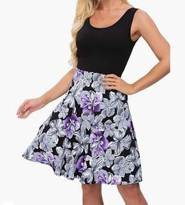 Summer Casual Sleeveless Floral Dress